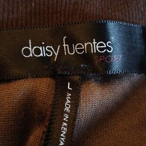 Large Daisy Fuentes Chocolate Track Suit